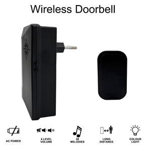 กริ่งประตูอัจฉริยะไร้สายกันน้ำ ระยะ 200 เมตร สำหรับห้องนอนและบ้าน พร้อมเสียงเพลง 38 เพลง - Product Image 4