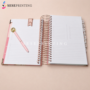 Custom <strong>A4</strong> A5 Hard Cover Spiral Daily <strong>Planner</strong> Journal Black Girl Boss <strong>Planners</strong> With Gold Foil Logo - Product Image 2