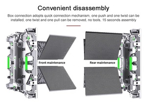 Draagbare P3.91 LED kerkpodium achtergrond buiten- en binnen video-wand scherm voor gebruik in winkelcentra - Product Image 5
