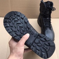 BAEWOON TB53 Bottes tactiques pour homme, bottes de randonnée, bottes de camping, bottes d'entraînement professionnelles en plein air, bottes de combat, bottes hautes en cuir de vache