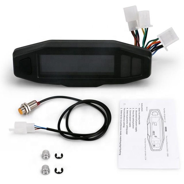Universial Moto LCD Velocimetro RPM Digital Odometer Instrument Refitted for Off-road Motorcycle Meter Speedometer