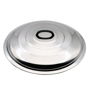 Stainless Steel <b>Pot</b> <b>Lid</b> Thickened Flat With Handle Kitchenware Cookware Parts - Product Image 3