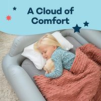 Vente en gros de matelas pneumatique portable pour enfants lit de voyage gonflable pour tout-petits pare-chocs de sécurité en PVC sans phtalate BPA pour le camping en plein air