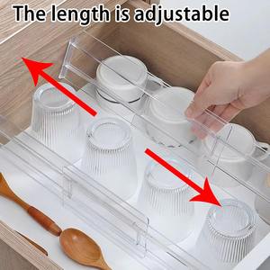 Kitchen Clear Adjustable Plastic Underwear Dividers Separators <strong>Organizer</strong> <strong>for</strong> Drawer - Product Image 5