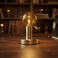 Nouveautés, lampe de table LED unique en verre moderne, décoration artistique pour restaurant nordique, salon