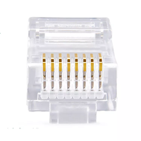 Conector de Red Ethernet RJ45 YILIAN, Tipo Pass Through, Cat5 UTP Sin Blindaje, 8P8C Macho, 8 Núcleos, TY7281, Cobre