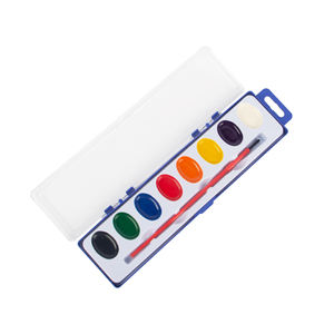 Ensemble de peinture <span class=keywords><strong>à</strong></span> l'<span class=keywords><strong>aquarelle</strong></span> amusante et d'apprentissage en 8 couleurs lavables, y compris un pinceau pour les enfants <span class=keywords><strong>à</strong></span> la maison et <span class=keywords><strong>à</strong></span> l'école - Product Image 1