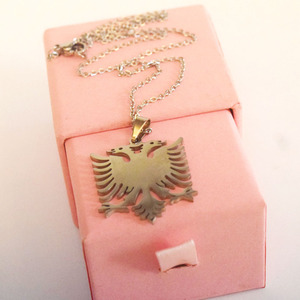 Collana all'ingrosso dell'acciaio inossidabile collane dei gioielli di fascino del pendente dell'aquila dell'albania fornitore della cina delle donne - Product Image 4