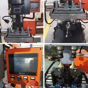 Máquina de perforación y roscado automático vertical de doble <span class=keywords><strong>cabeza</strong></span> <span class=keywords><strong>radial</strong></span> pequeña de China para procesar piezas de fundición, - Product Image 3