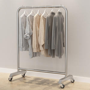 Estante <span class=keywords><strong>de</strong></span> exhibición colgante <span class=keywords><strong>de</strong></span> Metal <span class=keywords><strong>de</strong></span> doble capa <span class=keywords><strong>de</strong></span> alta calidad, ruedas, estante <span class=keywords><strong>de</strong></span> ropa <span class=keywords><strong>de</strong></span> Boutique <span class=keywords><strong>para</strong></span> <span class=keywords><strong>niñas</strong></span>, tienda, armario, optimización del espacio - Product Image 3