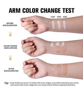 Fond de Teint Liquide Correcteur SPF30 Waterproof Longue Tenue 3 Couleurs Personnalisable Éclaircissant et Adaptatif pour Peaux Claires/Moyennes - Product Image 6