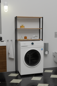 Washing Machine Top <b>Storage</b> Rack 3-Tier Metal Organizer for Bathroom <b>Space</b>-<b>Saving</b> Modern Design for Dryer Top - Product Image 6