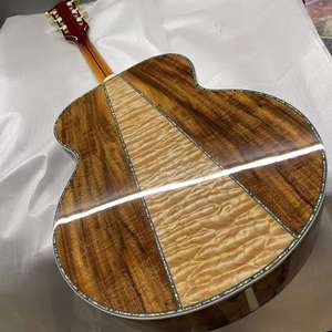Guitarra Acústica Jumbo Personalizada con Ribete de Abulón y Fondo de Arce KOA - Product Image 4