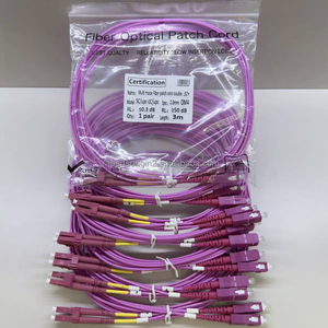 Cable de Fibra Óptica Multimodo de 10 Gbps, Cable de Conexión Dúplex de 3 Metros, Cable de Conexión de Fibra LSZH OM4, Compatible con Transceptor SFP MMF - Product Image 3
