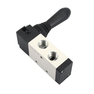 Airtac 4h210-08 5/2 chiều Van điều khiển không khí bằng tay van khí nén tay đòn bẩy loại tay vận hành Van hướng CE chứng nhận - Product Image 2