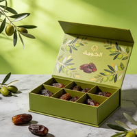 Boîte de dattes arabes de luxe, boîtes en papier, dattes du Ramadan, dattes du Moyen-Orient, emballage cadeau, boîte de chocolat