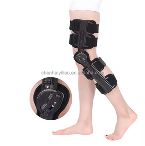 Rodilleras ortopédicas médicas ajustables, órtesis <span class=keywords><strong>articulada</strong></span>, abrazadera de doble bisagra, soporte protector de <span class=keywords><strong>rodilla</strong></span> de un tamaño - Product Image 1