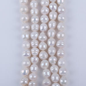 Cadena de Perlas de Arroz de Agua Dulce Natural de Zhuji, 18 cm, 12-13 mm, Perlas Sueltas Cortas para Bisutería, Accesorios de Bricolaje, Venta al por Mayor - Product Image 5