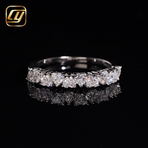 Anillo de Eternidad con Corte de Corazón en Plata de Ley 925, Anillo de Boda con Diamante Cultivado en Laboratorio para Mujer, Anillo de Compromiso, Joyería Fina, Regalo - Product Image 4