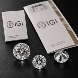 Diamantes cultivados en laboratorio VVS1 VS1 Color D 0.3CT 0.5CT 1CT 2CT al por mayor, certificados por IGI, HPHT <span class=keywords><strong>CVD</strong></span>, sueltos - Product Image 1