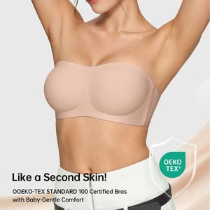 <span class=keywords><strong>Reggiseno</strong></span> a fascia <span class=keywords><strong>senza</strong></span> cuciture personalizzato con logo, <span class=keywords><strong>senza</strong></span> ferretto, monopezzo, antiscivolo, per abito da sposa - Product Image 4