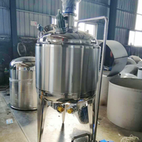Cuve mélangeuse chauffante en acier inoxydable à double enveloppe pour le traitement des liquides