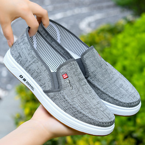 Mocasines de lona antideslizantes para hombre, zapatos planos informales de uso diario para verano y otoño, zapatos ligeros de malla transpirable para conducir - Product Image 4