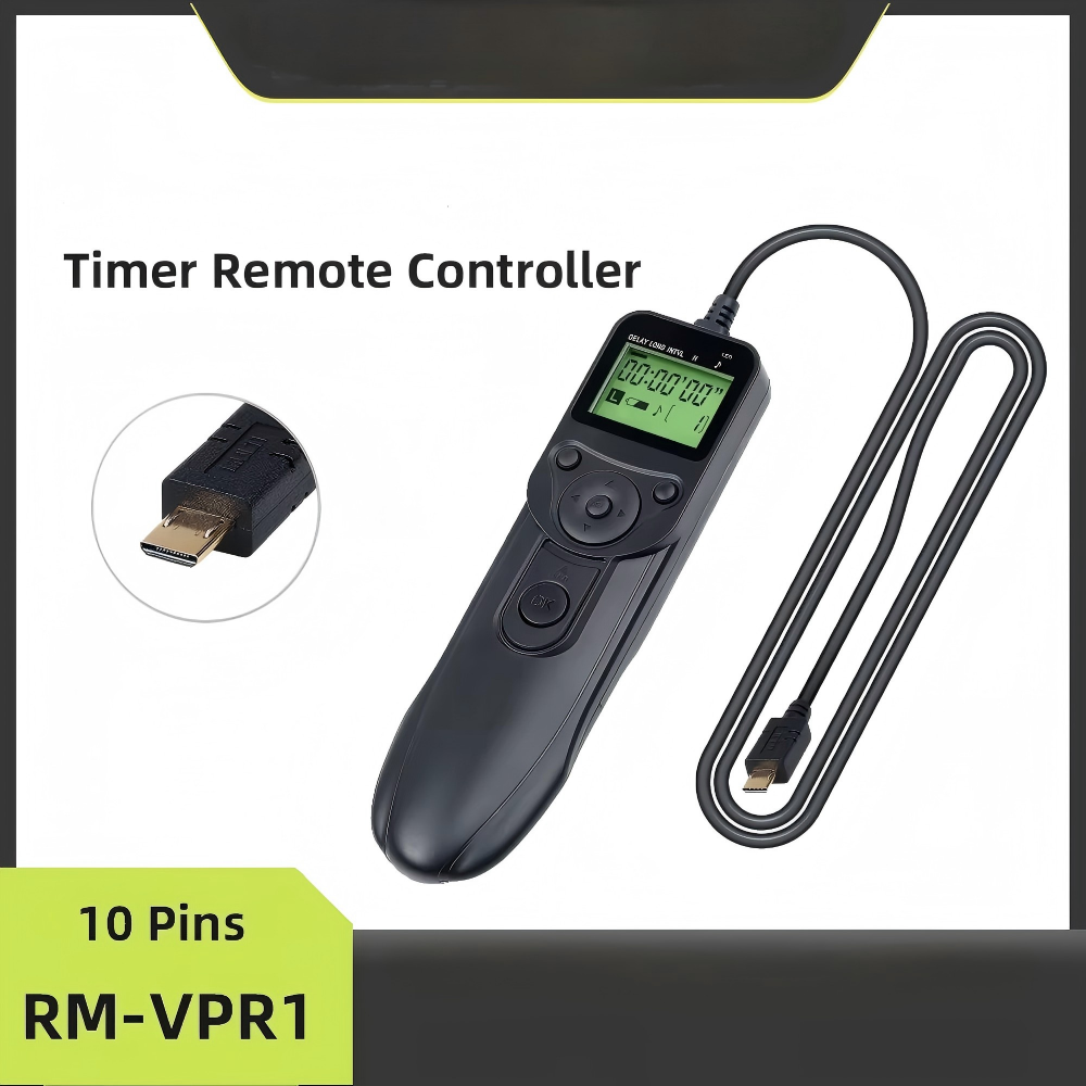 HONPNK RM-VPR1 Digital Timer Remote Controller DSLR Camera Shutter Timer Remote Control Suitable for SONYA7 A6000 S1
