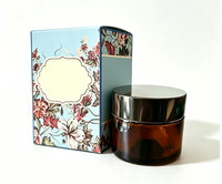 Boîte d'emballage cosmétique minimaliste à double pliage, personnalisée avec gaufrage et estampage à chaud, pour l'emballage de flacons de sérum et d'huile de soin de la peau