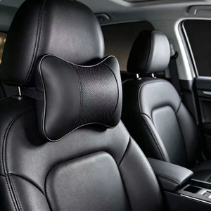 Car Neck <strong>Headrest</strong> <strong>Pillow</strong> Leather Memory Foam Car Seat Head Support Cushion Breathable Auto Neck <strong>Pillow</strong> - Product Image 3