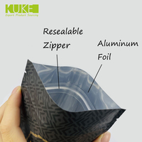 Sac alimentaire personnalisé en mylar Pochette debout en plastique Sacs de kava refermables à fermeture éclair