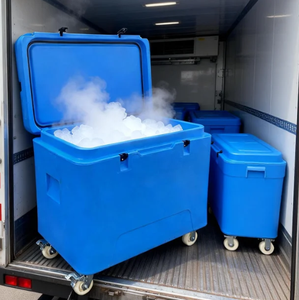 Glacière portable moderne de <span class=keywords><strong>haute</strong></span> qualité 330L en PE rotomoulé, étanche, avec roues, logo personnalisable, pour aliments et canettes (glace sèche) - Product Image 1