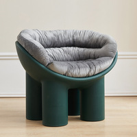 Chaise design scandinave moderne avec pieds en forme d'éléphant, tabouret en plastique, meubles pour la maison, salon, café, salle à manger, vente en gros