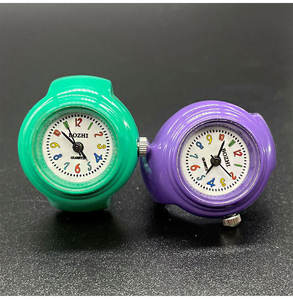 Hot Fashion Design Adolescent Petit Doigt Montre Réglable Taille Libre Vintage Punk Couleur Mini Anneau Montre - Product Image 3