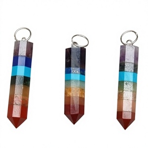 Bul จี้จักระคลาสสิกสำหรับเด็กพร้อมคริสตัลบำบัดและพลอยเทียม - Product Image 1