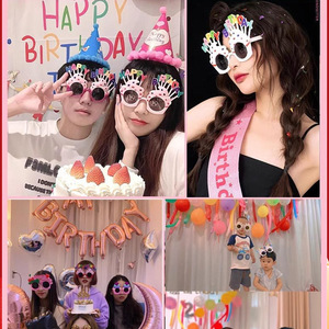 Lunettes de fête en forme de cupcake, accessoires de fête en plastique, design de dessin animé pour les célébrations d'anniversaire - Product Image 5