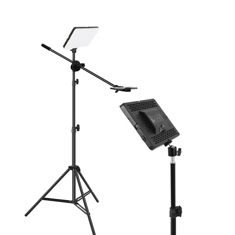 Photographic Lighting Equipment Camera Studio Led Video Lights Panel Light with Adjustable Stand Overhead Bar