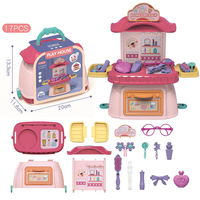 Nouveau Jouet de Cuisine 3-en-1 : Mini Sac à Main en Plastique Portable, Outils et Accessoires pour Jeu de Rôle et Jeu de Table pour Enfants