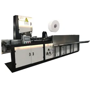 Full Automatic Industrial Maxi Roll Toilet Tissue Paper Log Coils Band Saw Cutting Machine