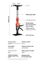 Poteaux de support télescopiques réglables 30-48 cm – Outil de pose multifonction pour armoires et boîtes (OEM)
