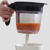 Filtre à huile de soupe pour la cuisson Filtre à graisse Séparateur de filtration Bouillon de cuisine Sac de graisse Entonnoir en maille Écumoire Système de stock Pichet