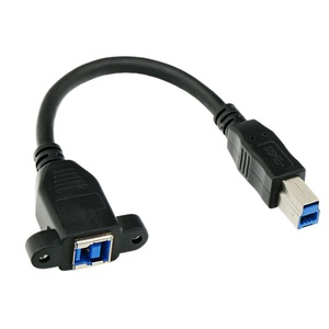 <b>Usb</b> 3.0 <b>Printer</b> Extension <b>Cable</b> Male To Female Black High Speed Bm To Bf Chassis Baffle Connector - Product Image 2