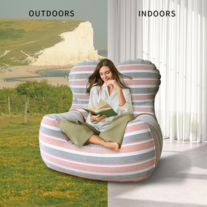 La Mamma Up5-6 moderna sedia gonfiabile divano gonfiabile per interni esterni pieghevole gonfiabile divano camera da letto Patio campeggio pompa aria - Product Image 3