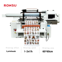 Imprimante UV Roll-to-Roll et à Plat 6060 avec Têtes d'Impression Doubles TX800/XP600, Machine d'Impression CMYK Blanc et Vernis