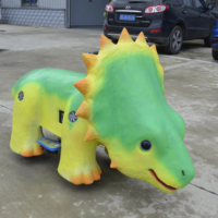 Trottinette Dinosaure Électrique Animatronique Personnalisée pour Enfants, Modèle à Monnayeur, Trottinette Dinosaure pour Enfants