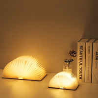 Lampe de nuit LED USB grande capacité, pliable, lampe d'ambiance, décoration de maison et de bureau, idées cadeaux, rechargeable