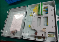 Boîtier de distribution de fibres optiques extérieur 48 fibres, boîtier de terminaison de fibre optique mural FTTH |   Étanche IP65 avec 3 options de rabat