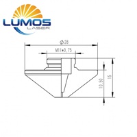 LUMOSLASER WSX BOCI BOCHU Laserschneidkopf 28mm Laserschneiddüse Raytool Layer Kompatibel für Blechbearbeitung