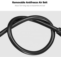 Pompe à vélo à pied à double tube haute pression pour moto électrique petite voiture portable avec lumière noire pour petits véhicules