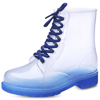 Offre Spéciale Bottes Colorées Pour Femmes Mode Imperméable Antidérapant De haute Qualité En Caoutchouc Chaussures OEM LOGO PERSONNALISÉ Bottes de PLUIE Pour Dames